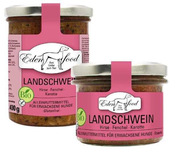 Eden Food Bio-Landschwein mit Hirse, Fenchel, Karotte